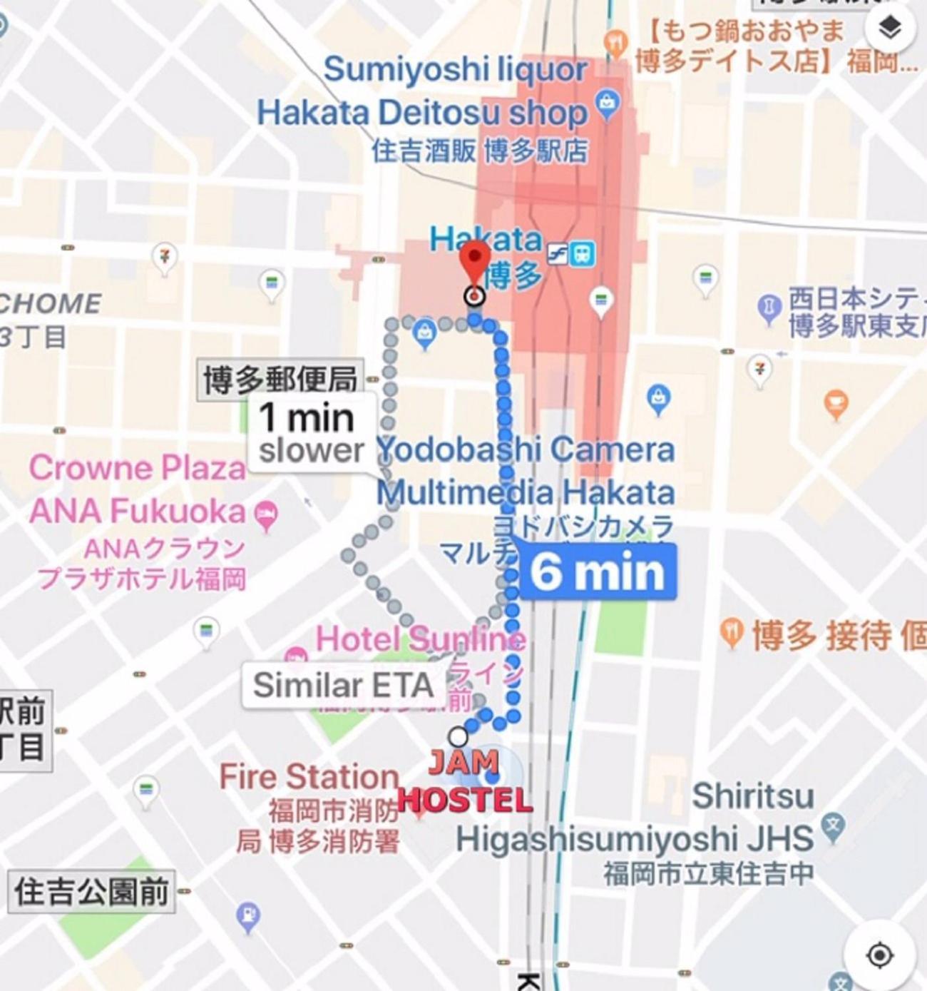 Jam Hostel Hakata Station Front Semi-Private Room With Shared Bathroom - Vacation Stay 61445 Fukuoka  Dış mekan fotoğraf